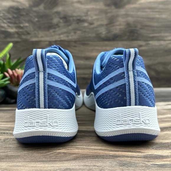 NIB Dansko Sky Mesh 38 7.5-8 Blue Lace Up Walking Sneakers - Picture 8 of 11